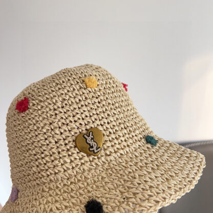 Yves Saint Laurent's new spring and summer polka dot playful woven fisherman hat - Image 8
