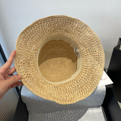 Miu Miu Simple Raffia Hat - Image 9