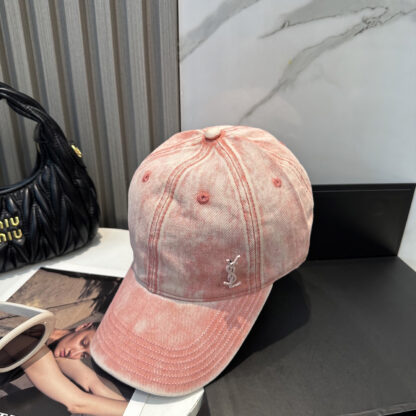 Saint Laurent Dopamine Color Simple Baseball Cap - Image 8