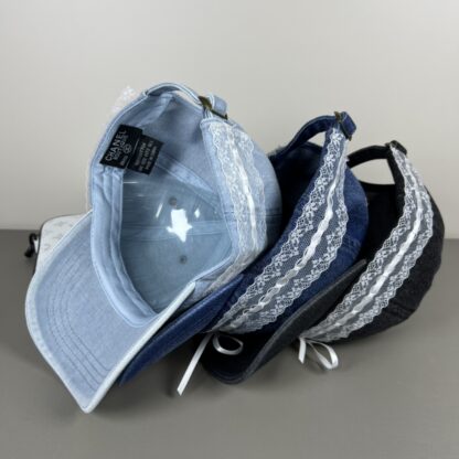 Miu Miu Delicate Bow Lace Baseball Cap - Image 9
