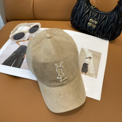 Yves Saint Laurent embroidered corduroy baseball cap - Image 8