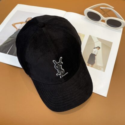 Yves Saint Laurent embroidered corduroy baseball cap - Image 8