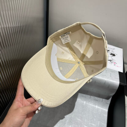 Miu Miu Exquisite Casual All-match Baseball Cap - Image 8