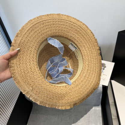 Miu Miu raffia straw bowler hat - Image 9