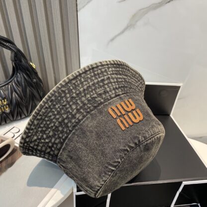Miu Miu Denim Bucket Hat for Men and Women - Image 8