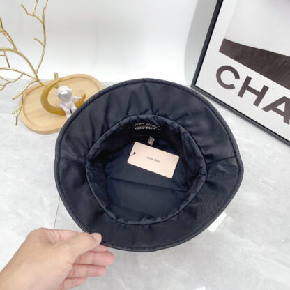 Miu Miu Colorblock Simple Bucket Hat - Image 9