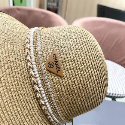 Prada summer high fashion sun protection straw hat - Image 8