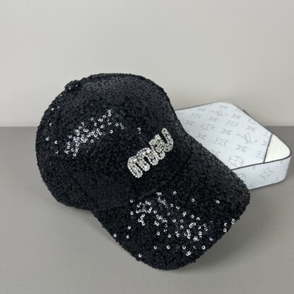 Miu Miu chic sequined baseball cap - Image 9