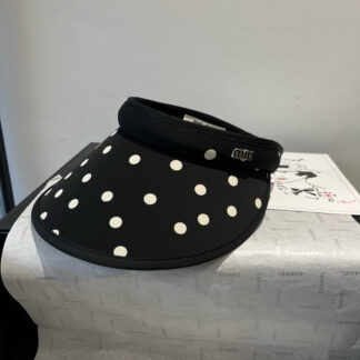 Miu Miu stylish polka dot hollow top headband sun hat