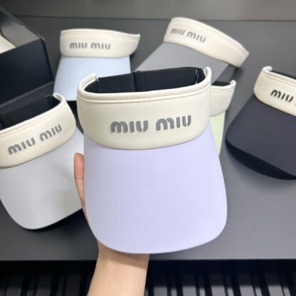 Miu Miu Fashion Lightweight Hollow Cap - Image 9