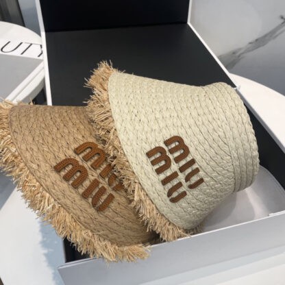 Miu Miu Fashion Casual Straw Hat - Image 9