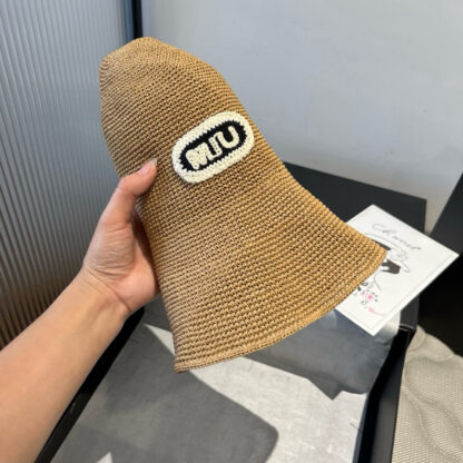 Miu Miu Stylish Folding Straw Hat - Image 9