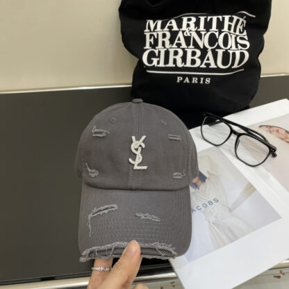 Yves Saint Laurent rhinestone baseball cap - Image 7