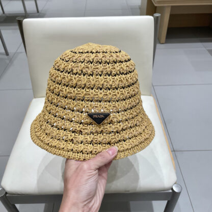 Prada knitted hollow bucket hat - Image 8