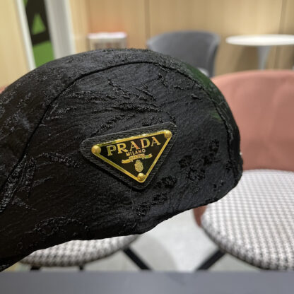Prada Chinese style jacquard fashion exquisite peaked cap - Image 8