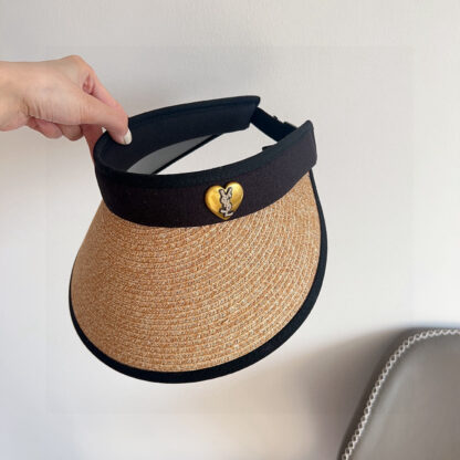 Yves Saint Laurent new densely woven holiday style sun hat hollow hat - Image 8