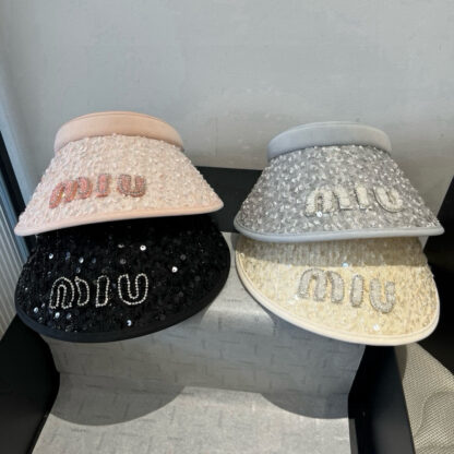 Miu Miu new hollow top sun hat - Image 9