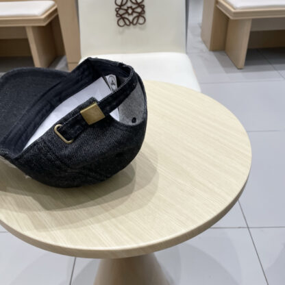 Prada denim inverted triangle baseball cap - Image 8