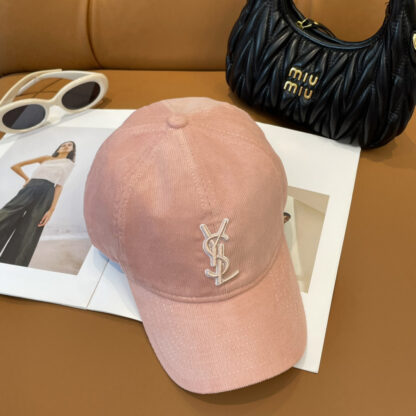 Yves Saint Laurent embroidered corduroy baseball cap - Image 8