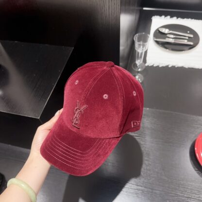 Yves Saint Laurent embroidered corduroy baseball cap - Image 8