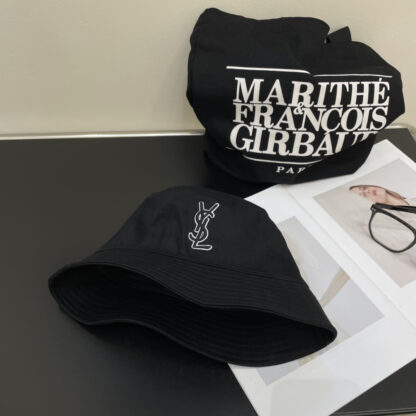 Saint Laurent lettering embroidered bucket hat - Image 8