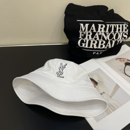 Saint Laurent lettering embroidered bucket hat - Image 8