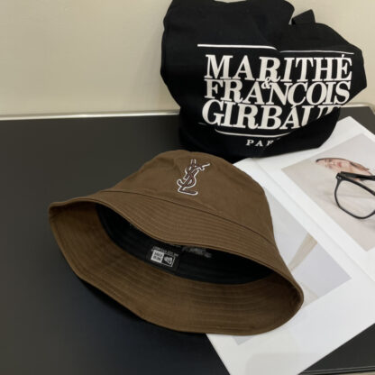 Saint Laurent lettering embroidered bucket hat - Image 8