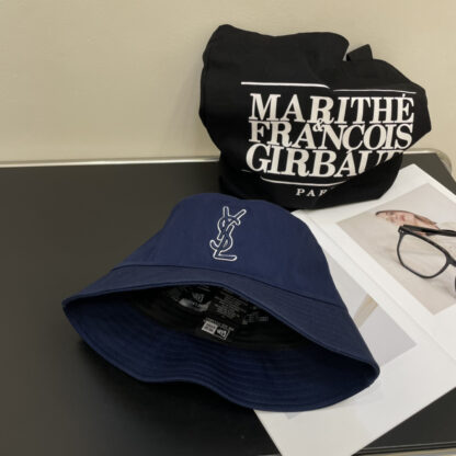 Saint Laurent lettering embroidered bucket hat - Image 8