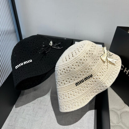 Miu Miu Knitted Bucket Hat - Image 9