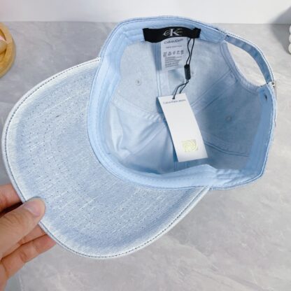 Calvin Kleinf washed denim baseball cap - Image 8