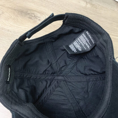 Balenciaga washed and distressed letter embroidered baseball cap - Image 8