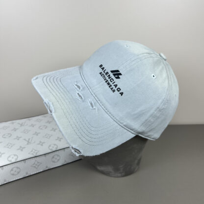 Balenciaga classic quote embroidered couple baseball cap - Image 8