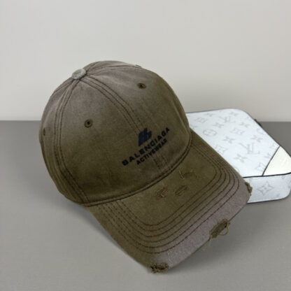 Balenciaga classic quote embroidered couple baseball cap - Image 8
