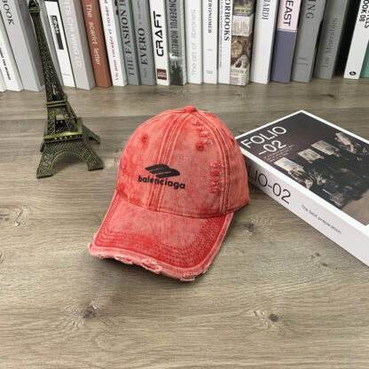 Balenciaga letter print distressed baseball cap - Image 8