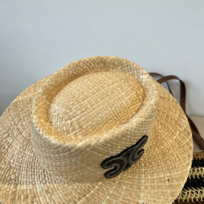 Celine raffia sun hat - Image 8