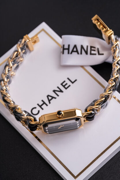 Chanel Black Gold Sugar Cube Women's Watch - Image 9