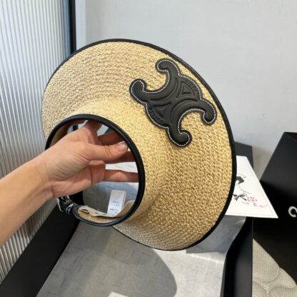 Celine raffia sun hat - Image 8
