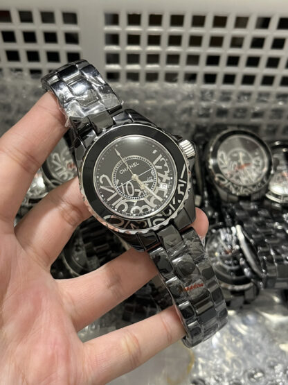 Chanel Black and White Code Quartz Watch - Image 9