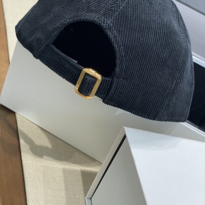 Celine autumn and winter logo corduroy baseball cap - Image 8