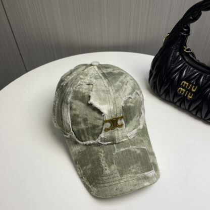 Celine Spring Washed Baseball Cap - Image 8
