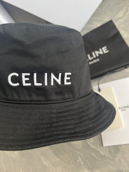 Celine new cotton embroidered bucket hat - Image 8