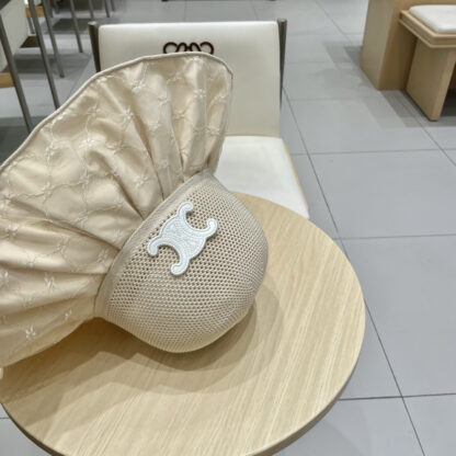 Celine color plastic sunscreen breathable sun hat - Image 7