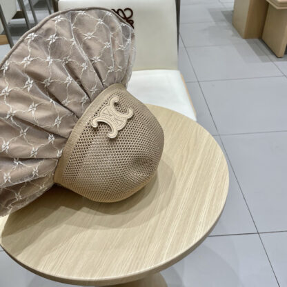Celine color plastic sunscreen breathable sun hat - Image 7