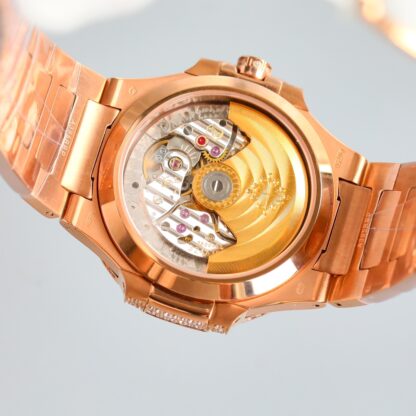 Patek Philippe 7118 Women's Nautilus Full Diamond T-Brick Double Limited Edition Watch - Image 8