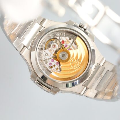 Patek Philippe 7118 Women's Nautilus Full Diamond T-Brick Double Limited Edition Watch - Image 8