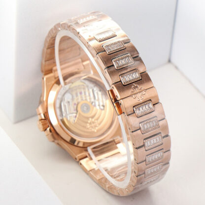 Patek Philippe Women's Nautilus Platinum T Square Brick Limited Edition Watch - Image 8