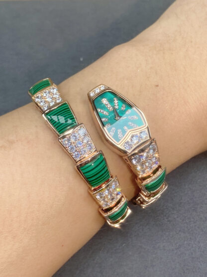 Bulgari Rose Gold Two-Circle Snake Watch - Image 8