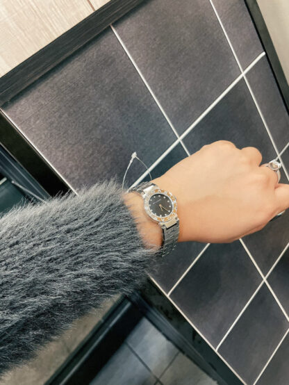 Bulgari Black and Silver Classic Watch - Image 7
