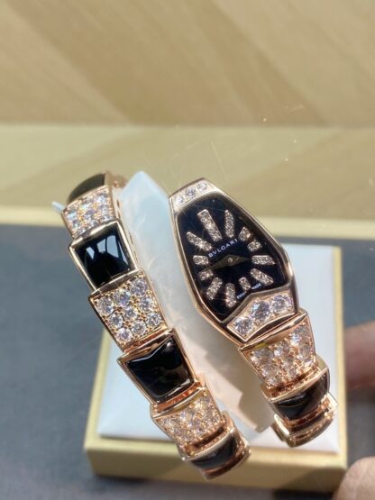 Bulgari Rose Gold Two-Circle Snake Watch - Image 8