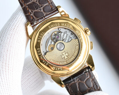 Vacheron Constantin Mechanical watch with moon phase movement - Image 8